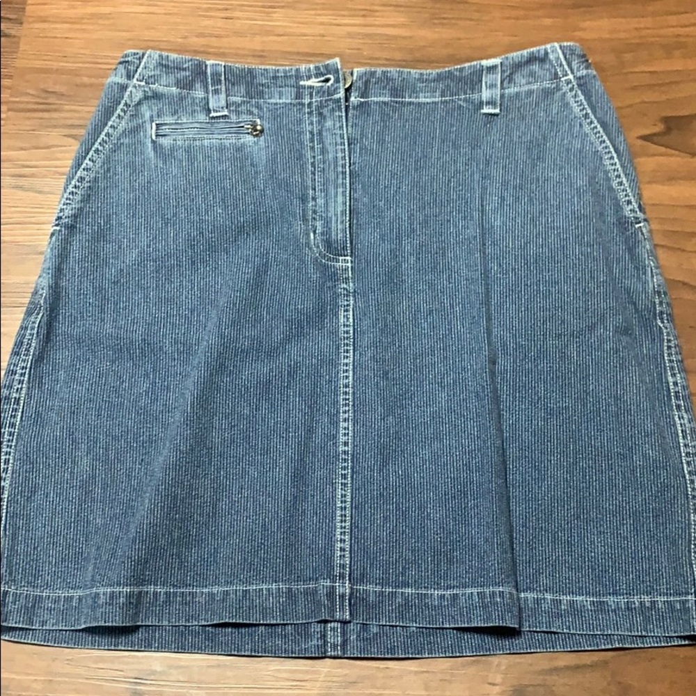 Vintage High Waisted Jean Skirt
